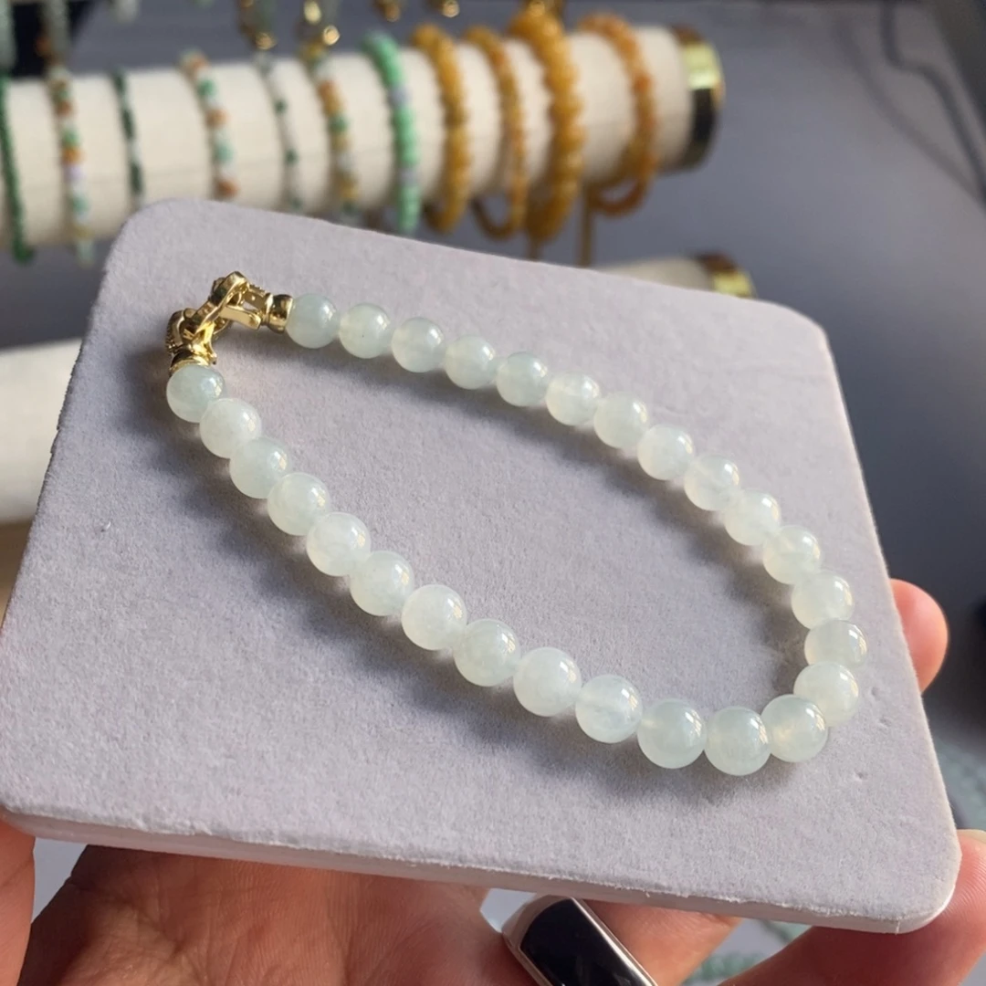 定制翡翠未镶嵌36 缅甸翡翠A货卡6.9