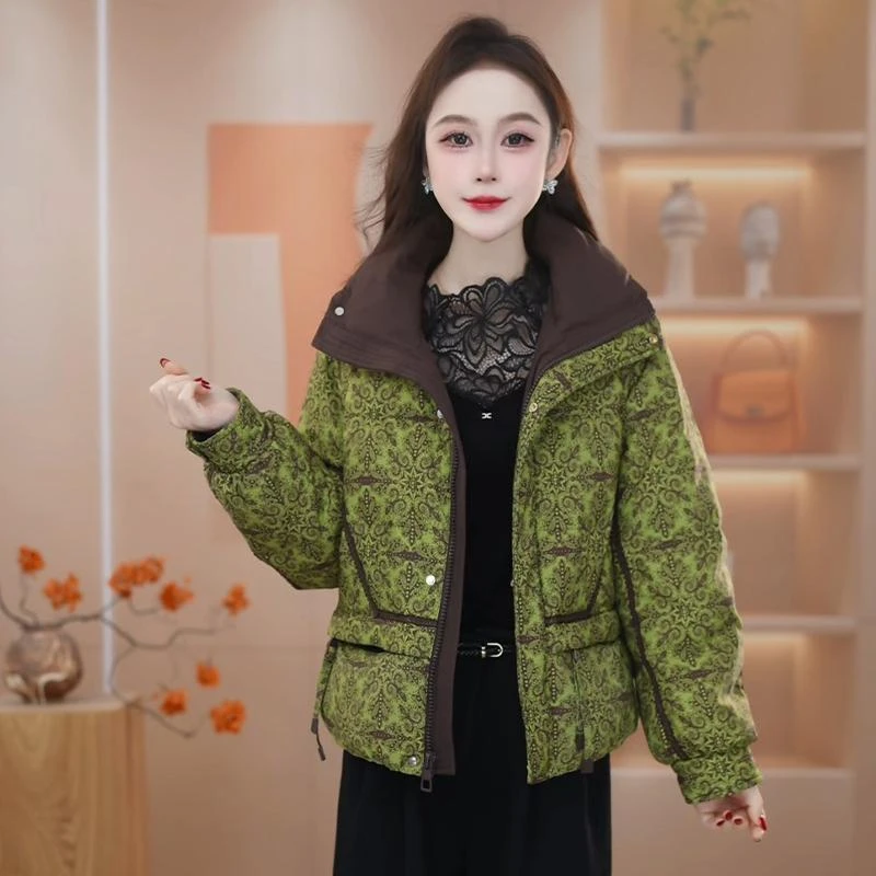 妍2025年冬季新款时尚气质轻奢百搭加厚保暖短款羽绒服M-3XL