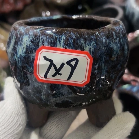 红陶粗陶花盆手工