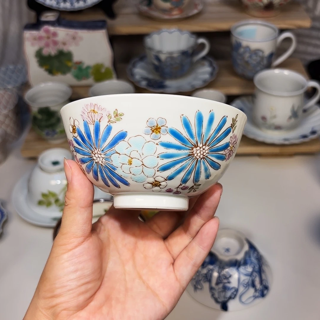 瓷色绘游 米饭碗