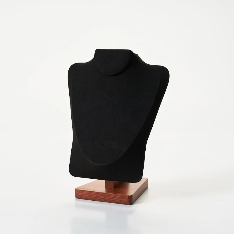 实木心形项链模特脖子首饰架珍珠饰品展示架居家摆件