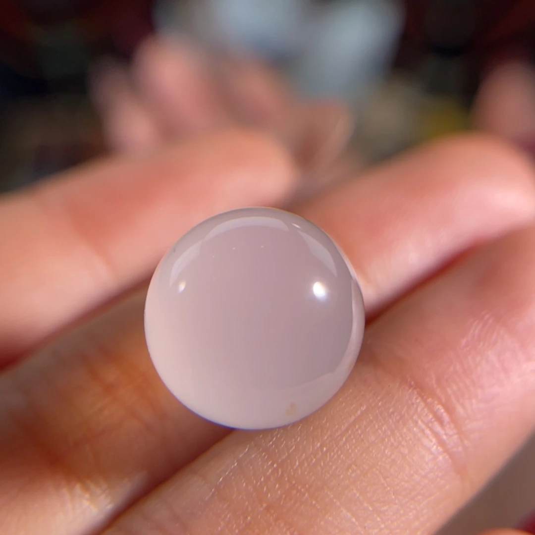 玛瑙/玉髓荔枝冻 圆珠14mm未镶嵌