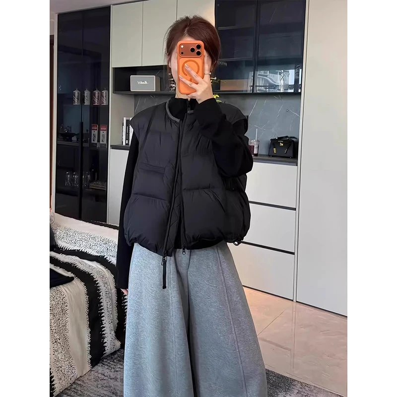 短款棉服马甲女2025冬季新款时尚小个子无袖坎肩外搭背心马夹外套