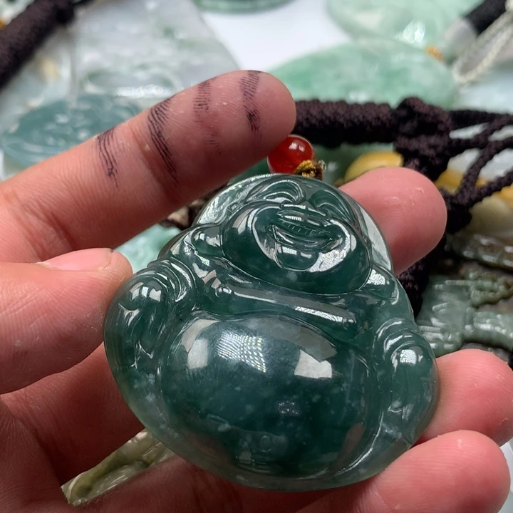 颈饰未镶嵌翡翠保真天然a货翡翠