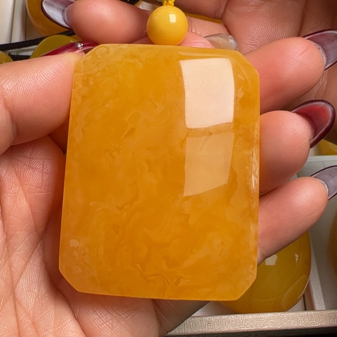 蜜蜡毛衣链未镶嵌