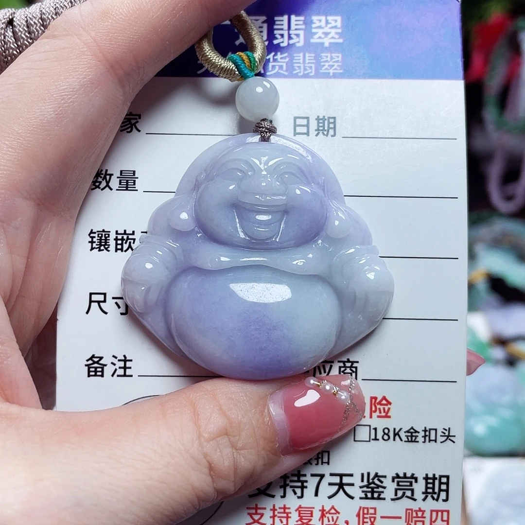 翡翠未镶嵌颈饰佛公10