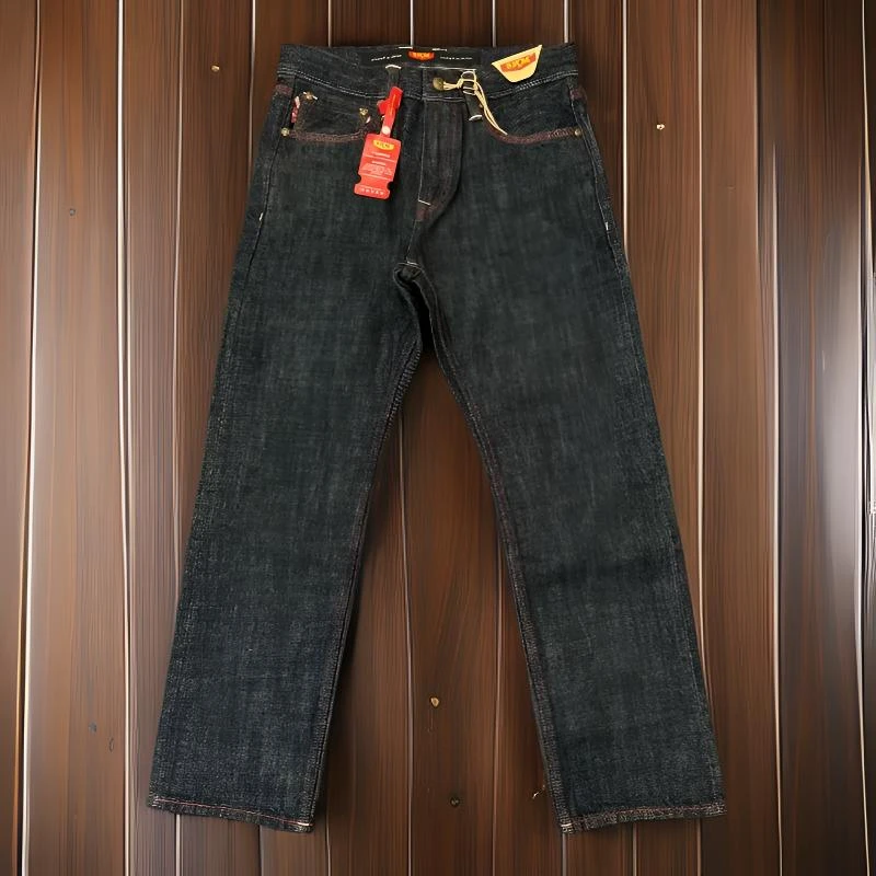 KM6527 原牛501 19盎司赤耳丹宁 秋冬季新款无弹直筒牛仔裤男士