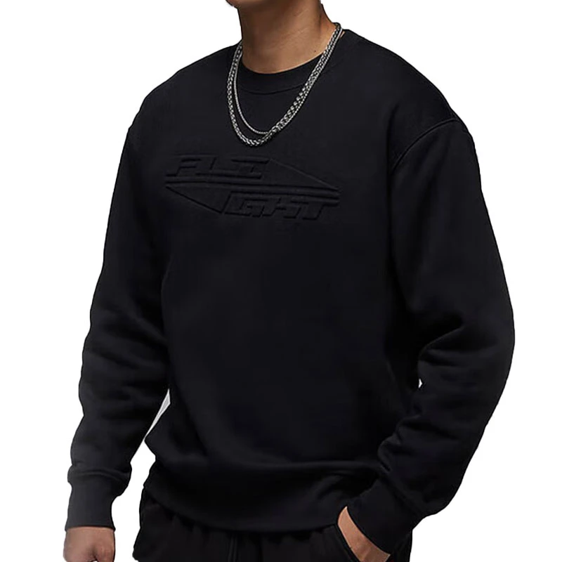 NIKE耐克男子AS M J MVP GFX FLC CREW针织套头衫FV7234-010