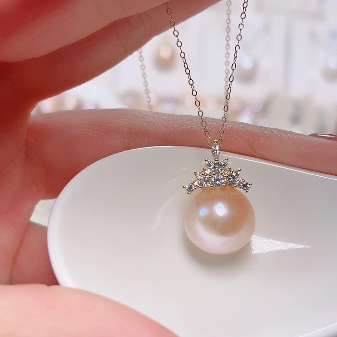 未镶嵌淡水珍珠吊坠(赠链)