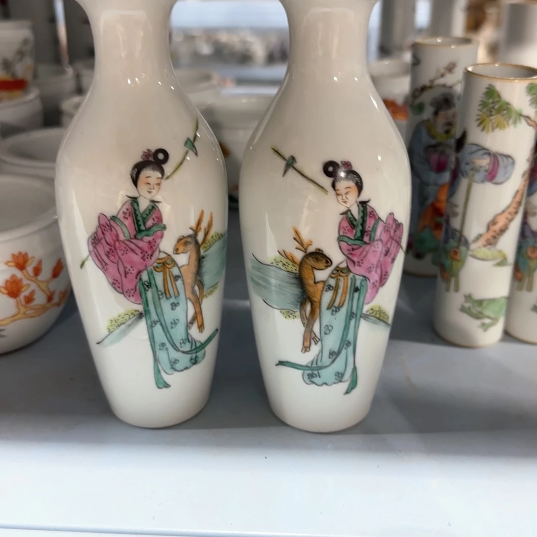 瓷片摆件手绘瓷器全部处理