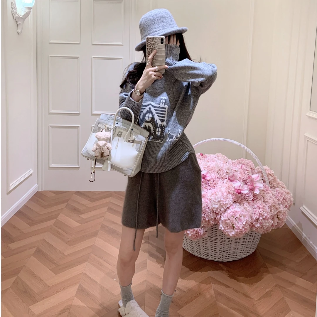 2025秋季新款时尚套装气质显瘦洋气休闲百搭性感辣妹外出上衣短裤