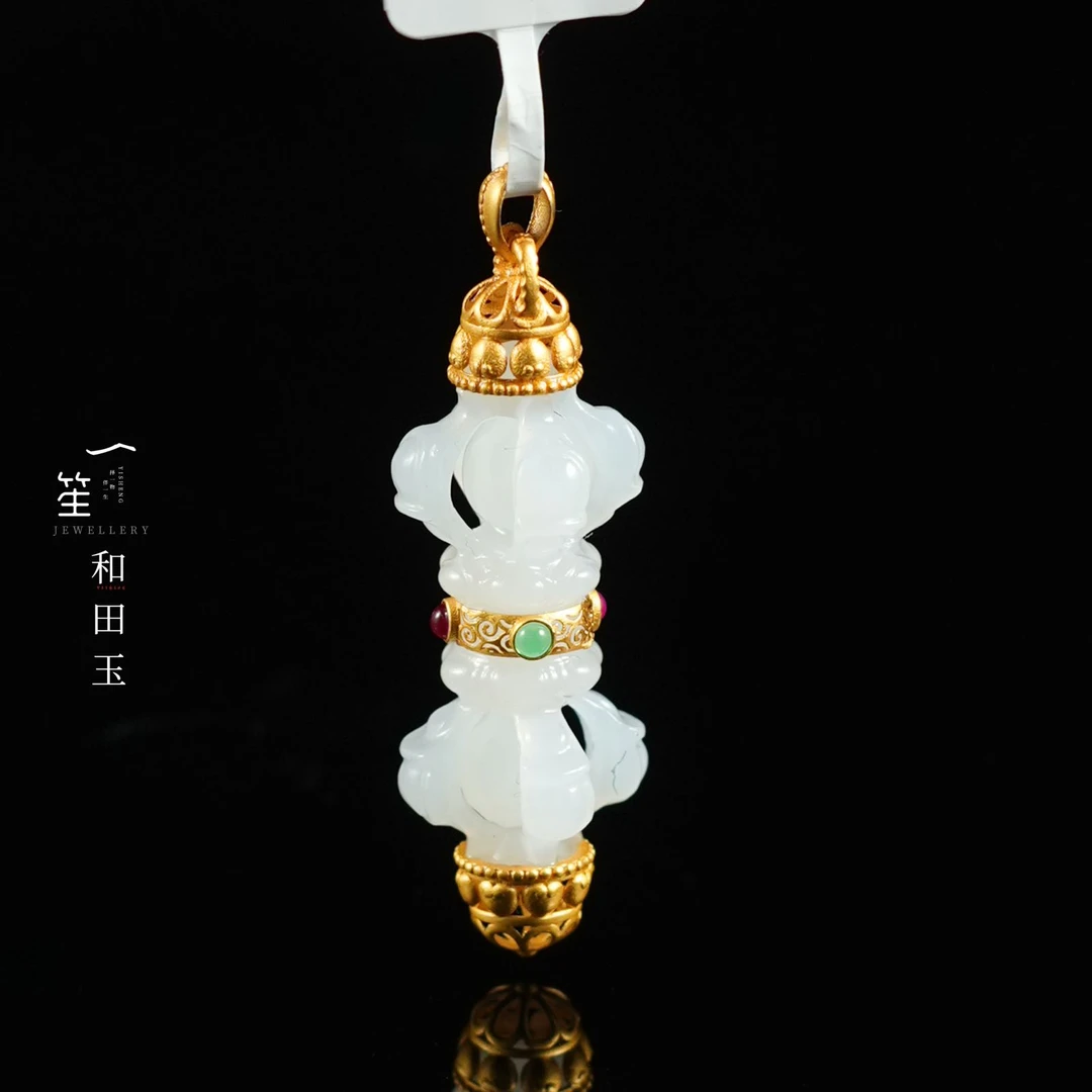 【一笙珠宝】天然和田玉白玉吊坠 YS22134