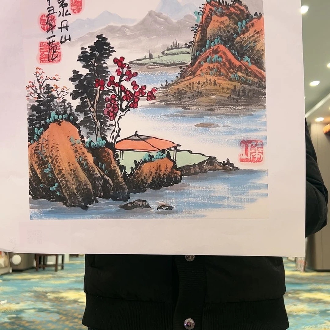 国画姜国华展览原作