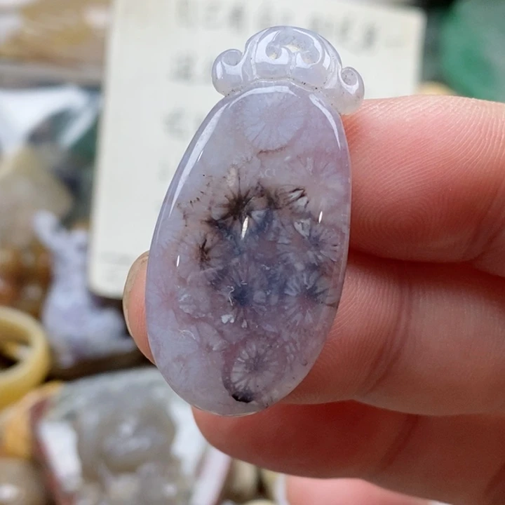 硅化珊瑚（珊瑚玉）未镶嵌颈饰小