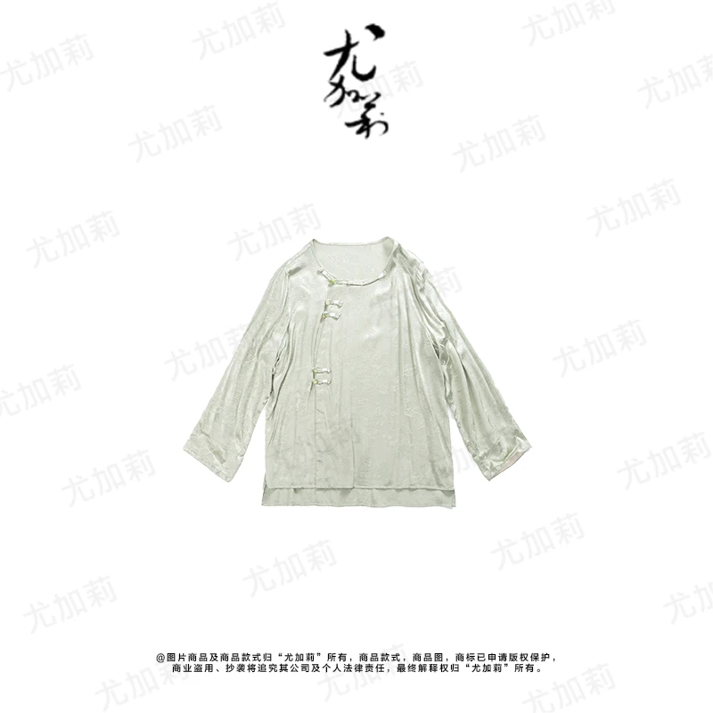 加莉新中式【青梅】东方元素人丝底胚工艺上衣 分码