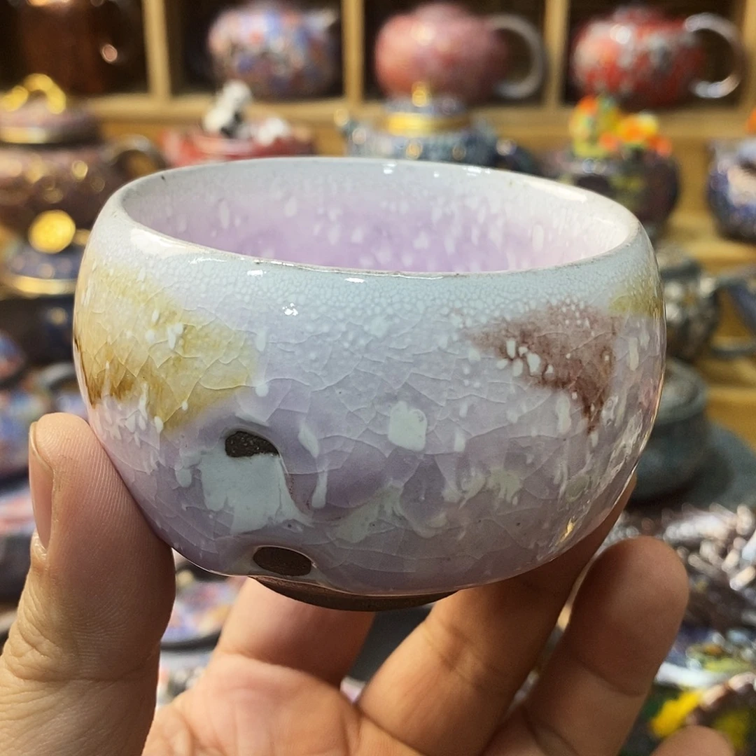 粗陶志野柴烧茶器