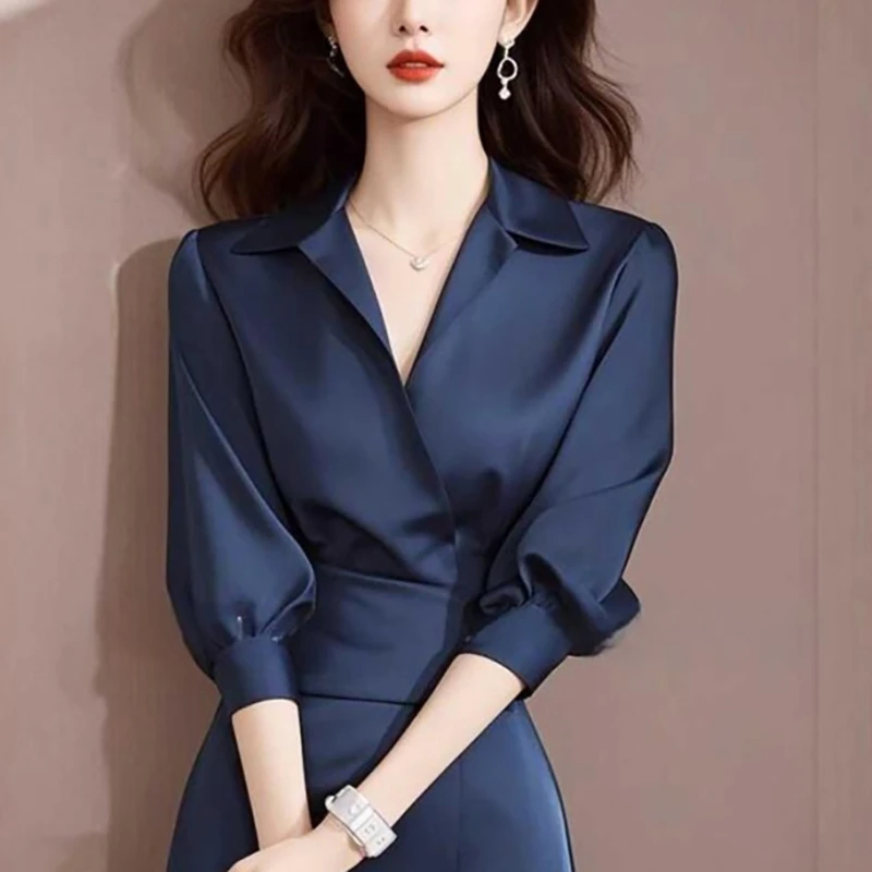 保罗太太气场强大气质优雅女神范气质气场御姐连衣裙