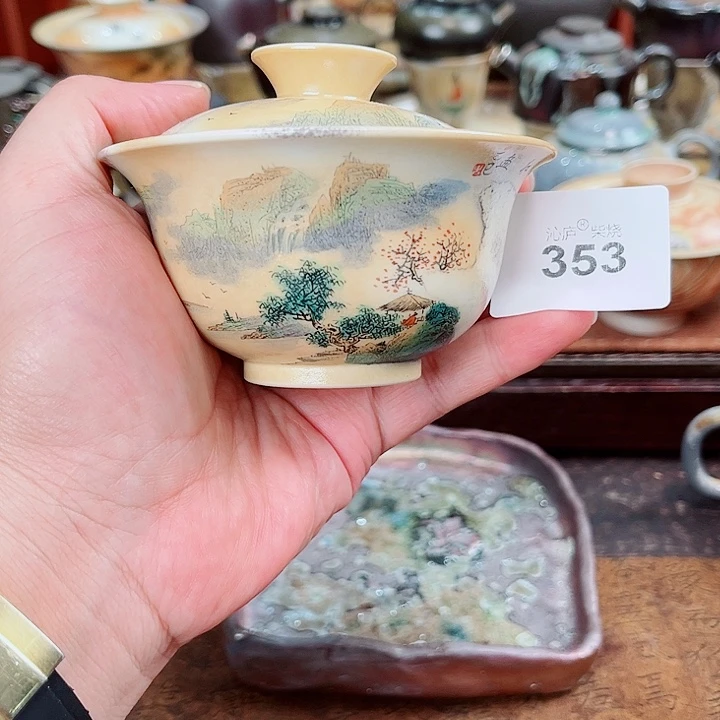 沁庐柴窑古法柴烧全手工茶具