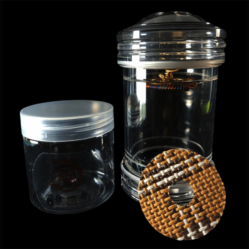 罐王•S92•晶曜七窍•李勇牛角七眼蝈蝈罐配黄铜青蛙簧65*130