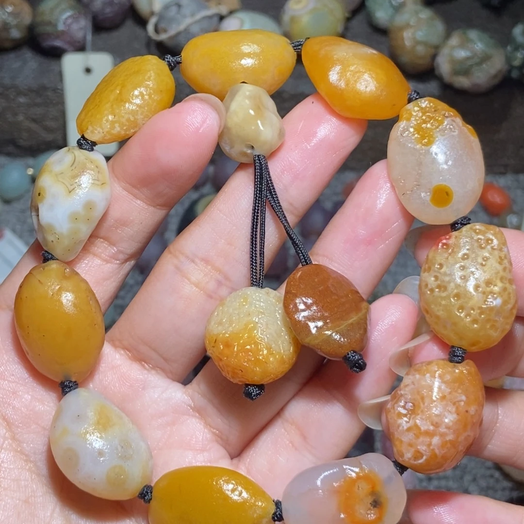 未镶嵌玛瑙/玉髓珠宝半成品