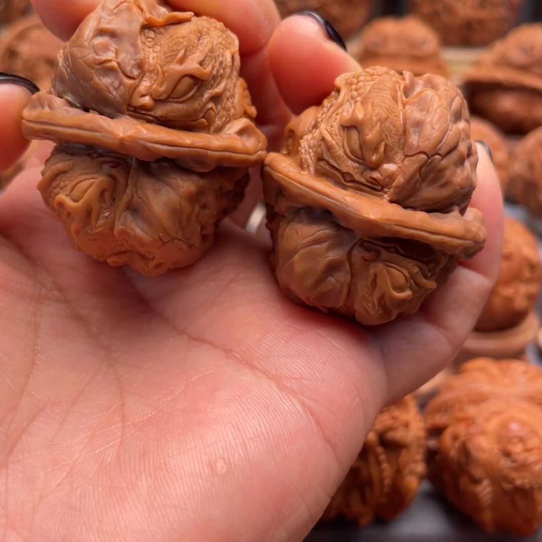 手串/手链核桃龙蝉蜕变蛤蟆头核桃雕刻