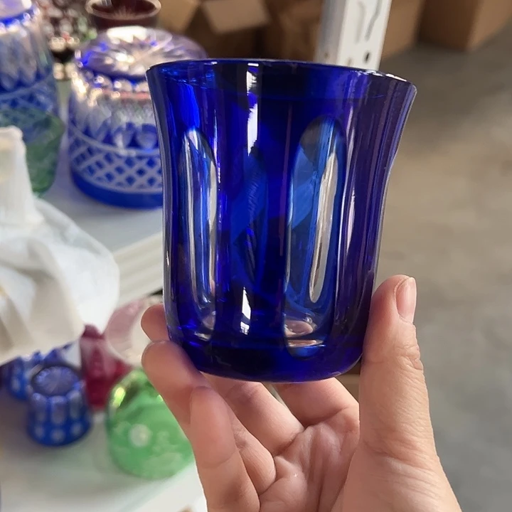平底款水晶玻璃微瑕一个