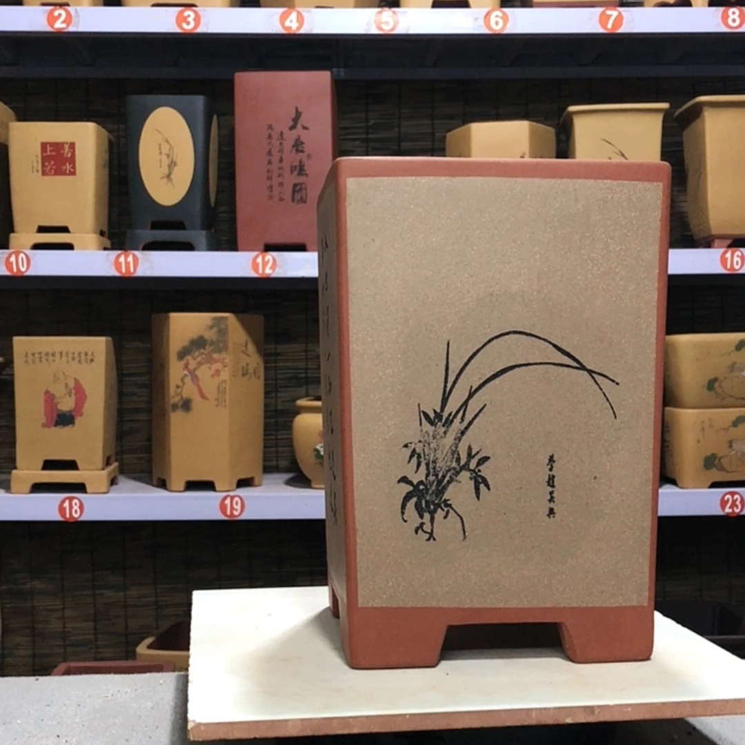 【闪购商品】紫砂花盆大**熊手工制作