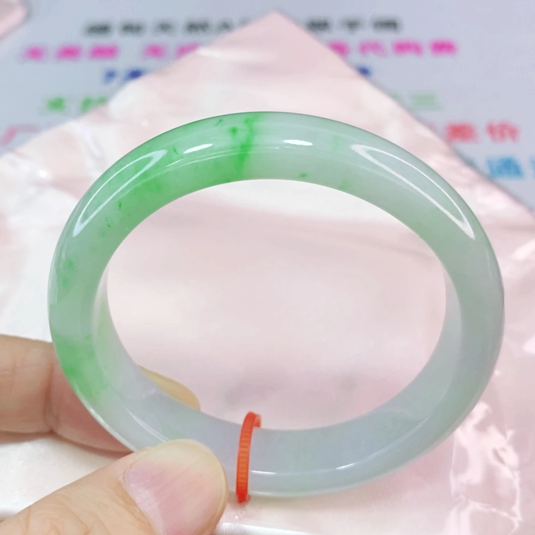 未镶嵌手镯翡翠51.8圈口贵妃