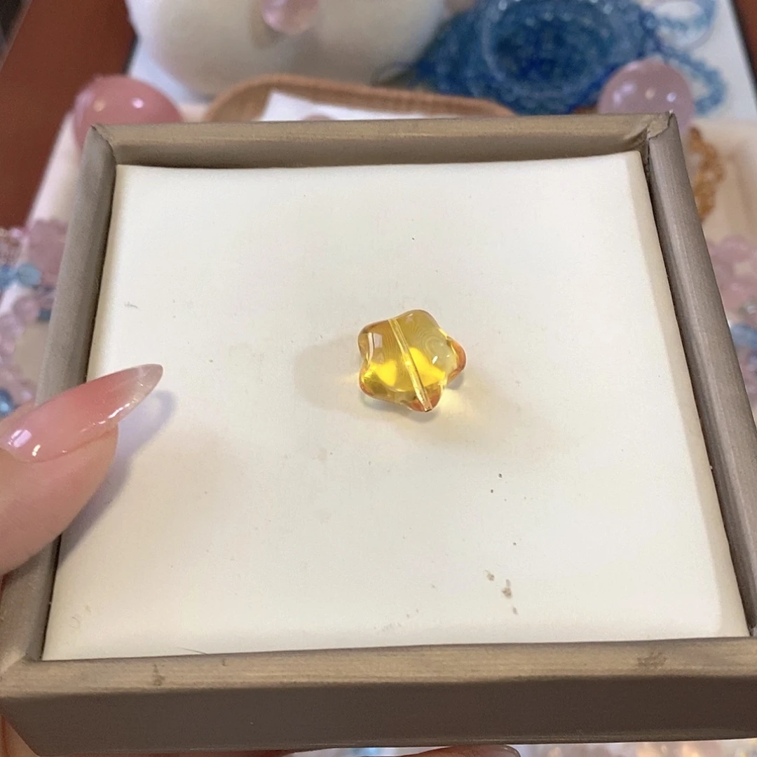 岁***好未镶嵌珠宝半成品水晶吊坠