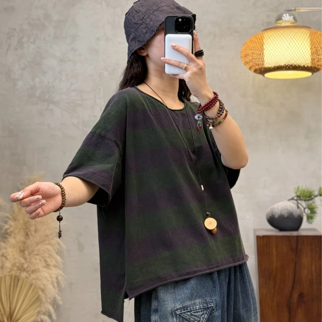 新款时尚休闲宽松百搭显瘦夏季女士半袖（衣长59胸围137）