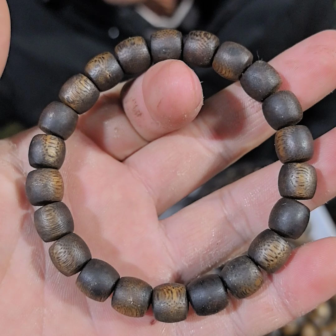 手串沉香0.9鼓珠到手一件