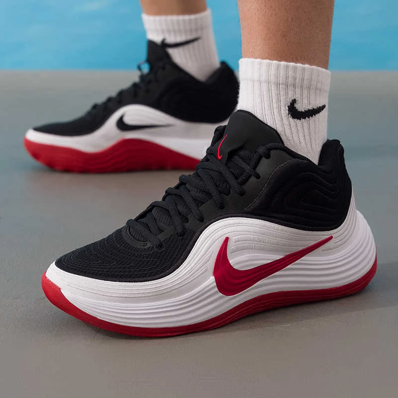 NIKE/耐克实战篮球鞋男鞋冬季新款PRECISION 8 MID运动鞋减震球鞋