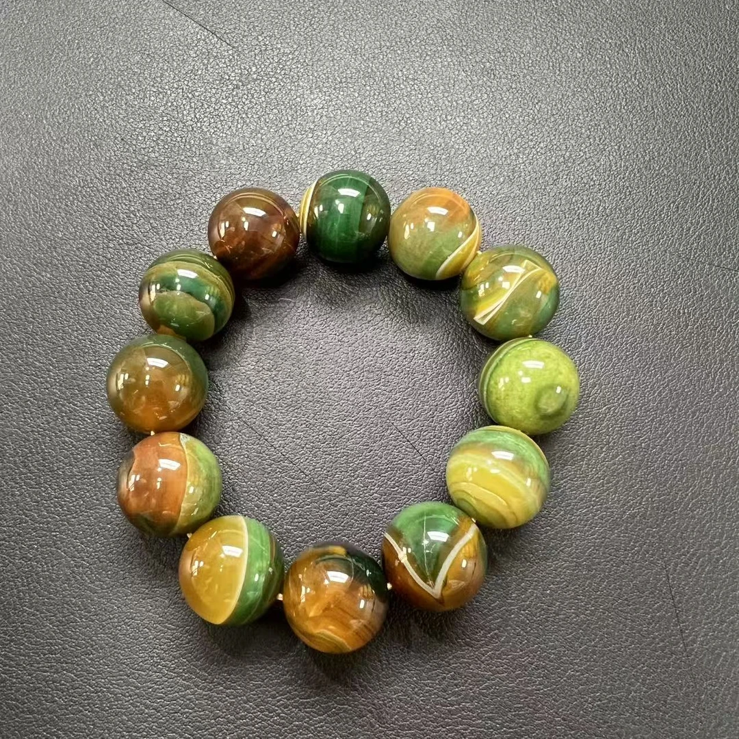 天然玛瑙手镯卡18拍一发一