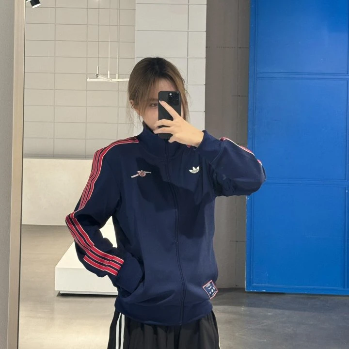 adidas/阿迪达斯ARSENAL 阿森纳足球休闲文化运动夹克外套 JF0544