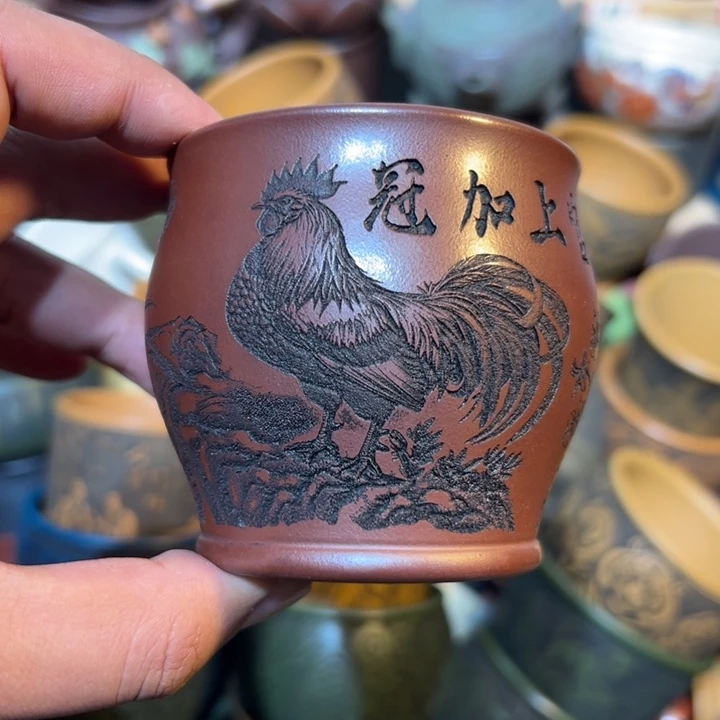 茶杯紫砂宜兴紫砂主人杯