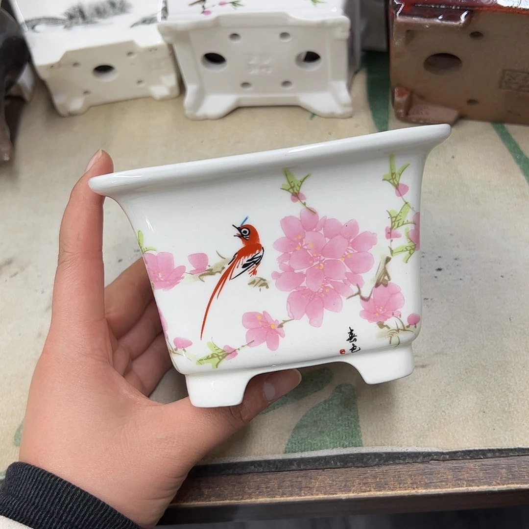 紫砂花盆022号瑕疵13/9cm