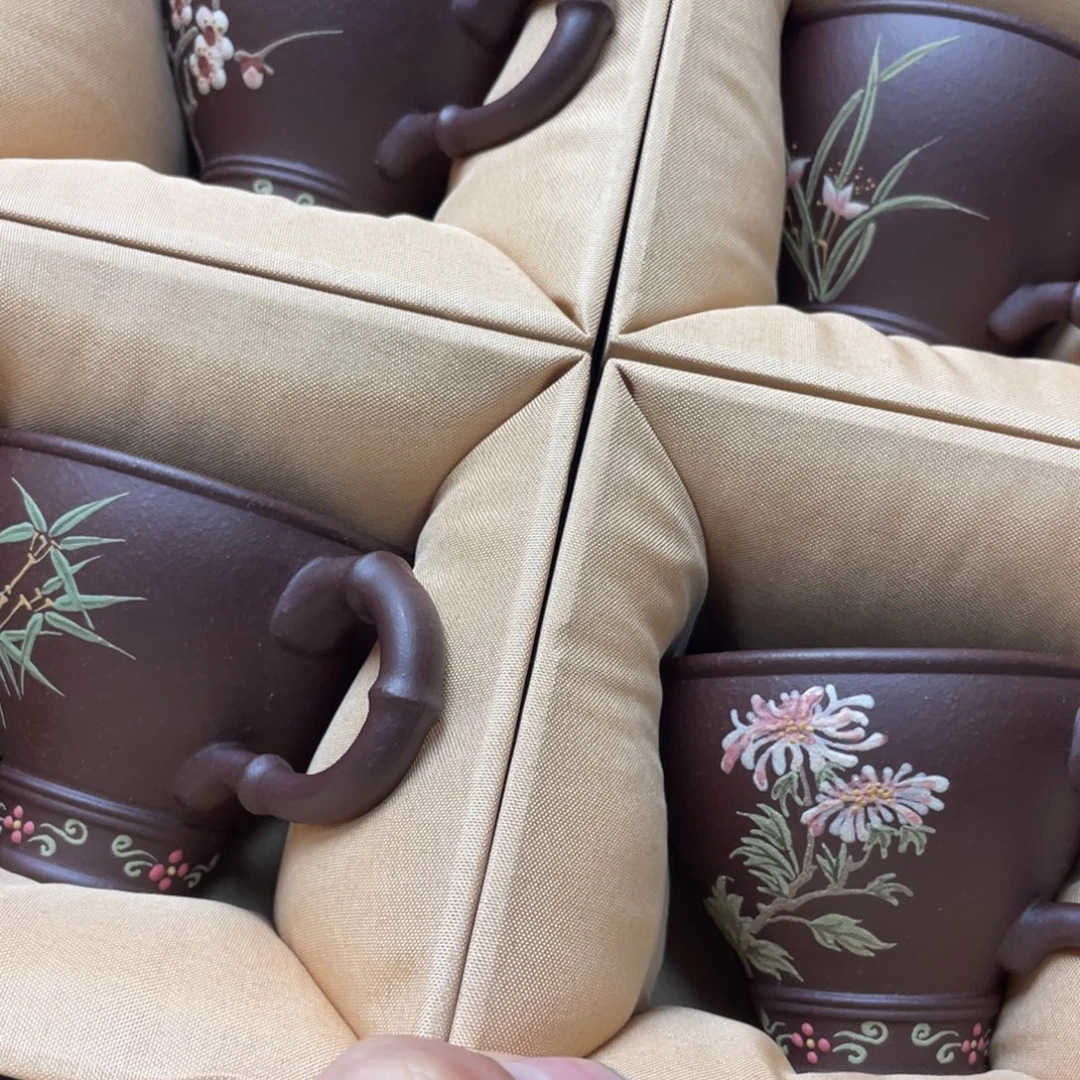 红泥茶杯紫砂主人杯100cc