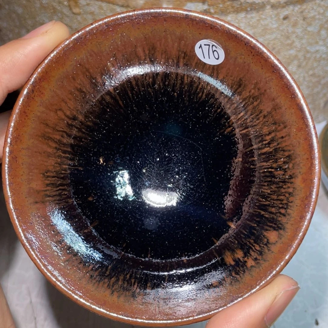 茶盏柴烧建盏主人杯176