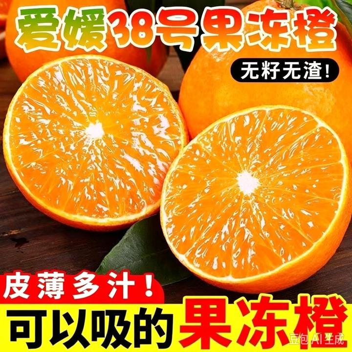 【带枝叶发】四川爱媛38号果冻橙应季水果手剥橙乡甜多汁坏果包