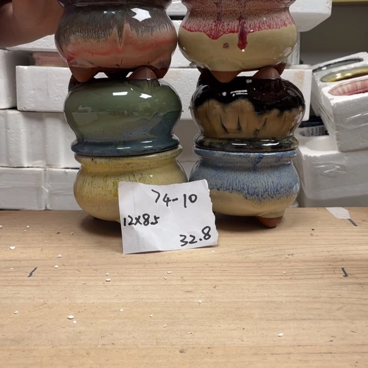 紫砂花盆多肉陶土花盆微瑕10