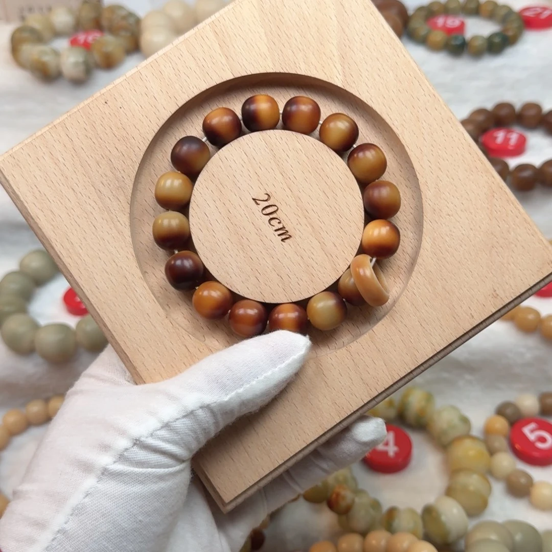 吊坠白玉菩提21-卡13手工干磨溏心老料