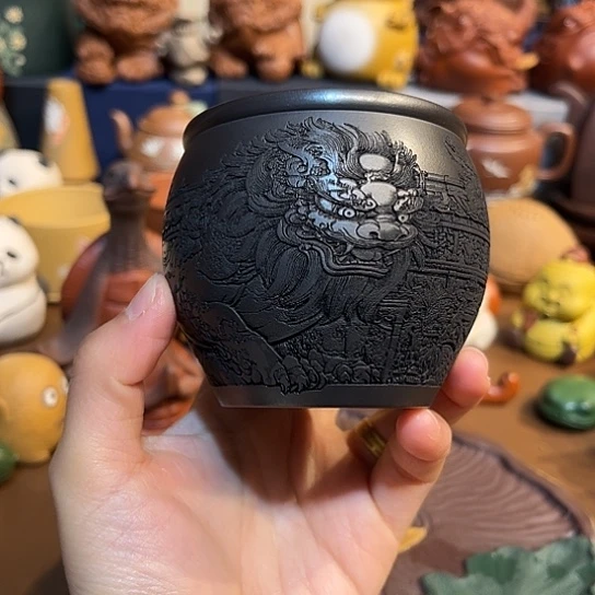 紫砂茶杯紫砂主人杯