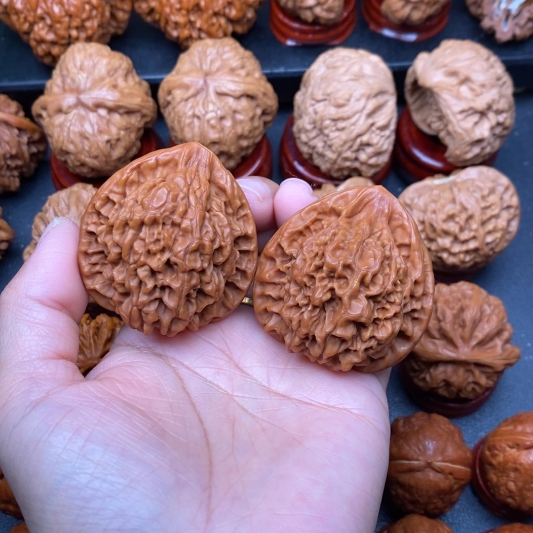 文玩核桃把件45官帽