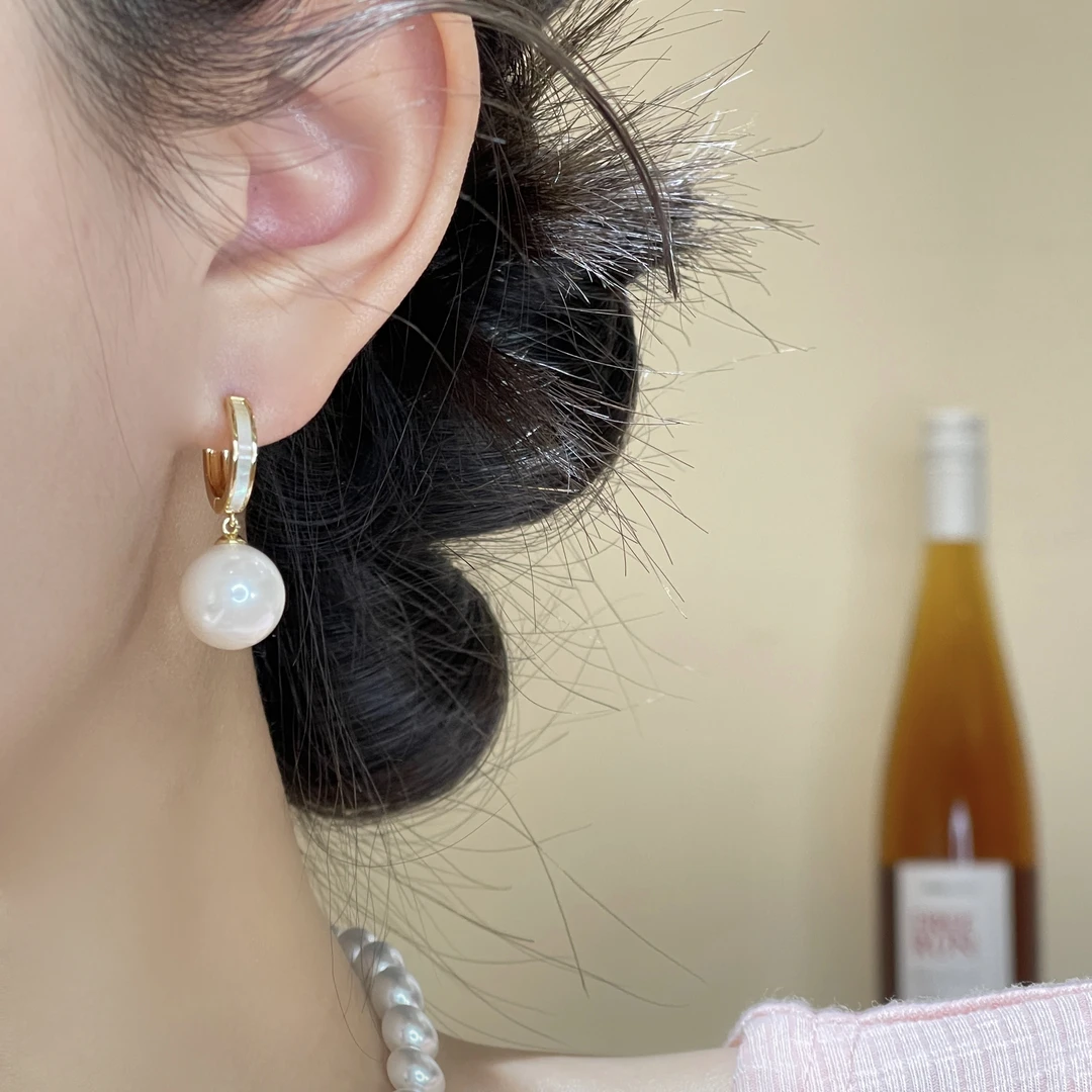 简约设计感珠珠质感耳扣轻奢小众高级时尚耳环A-252