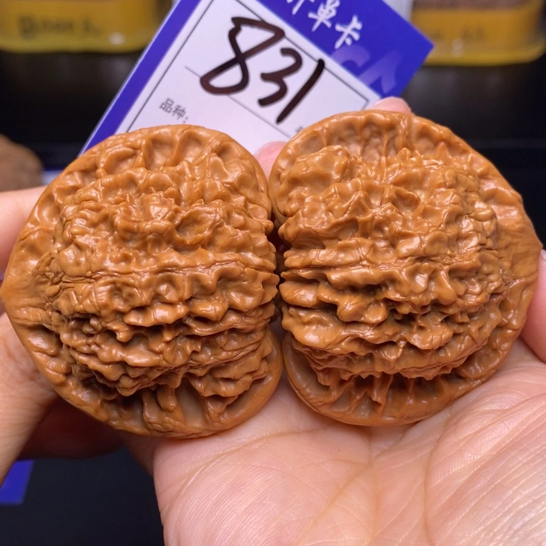 文玩核桃把件831号官帽54尺