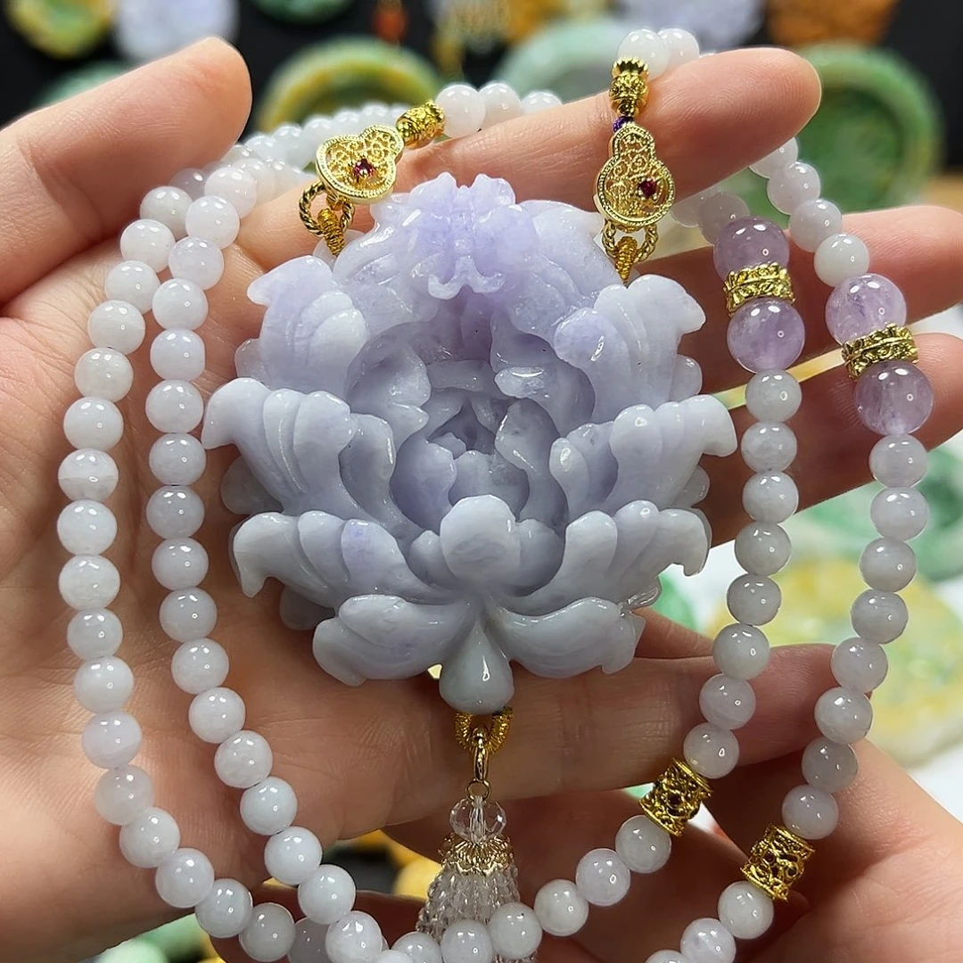 翡翠未镶嵌颈饰吊坠