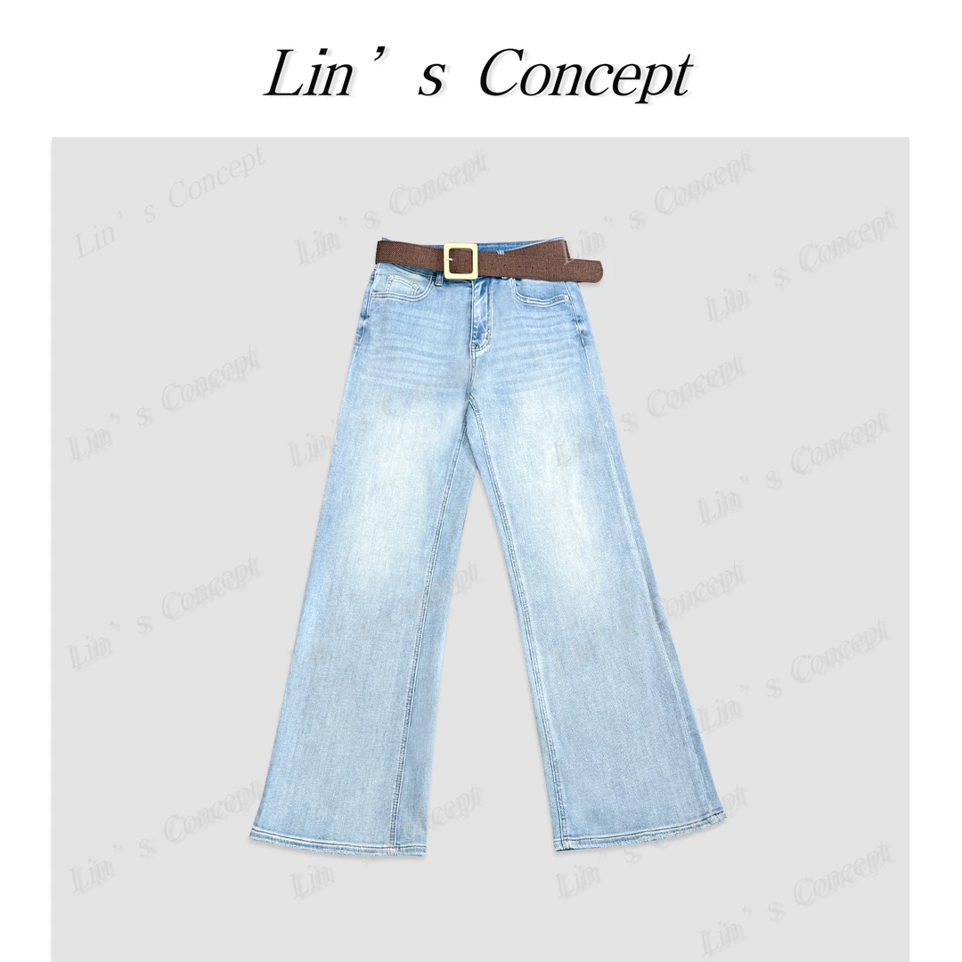 【Lin's concept】极简设计师款显瘦超模牛仔裤 DL2405207