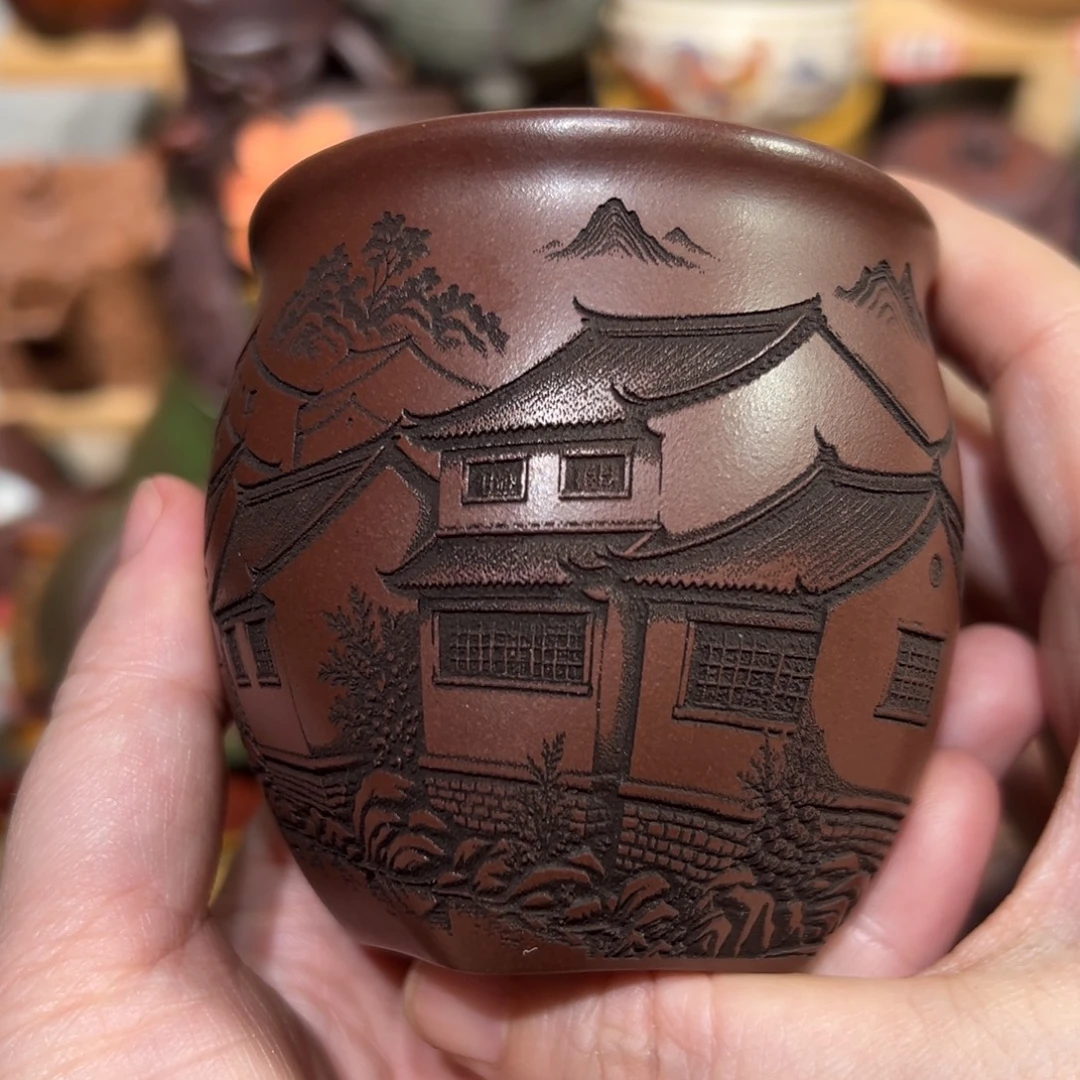 茶杯紫砂宜兴紫砂主人杯