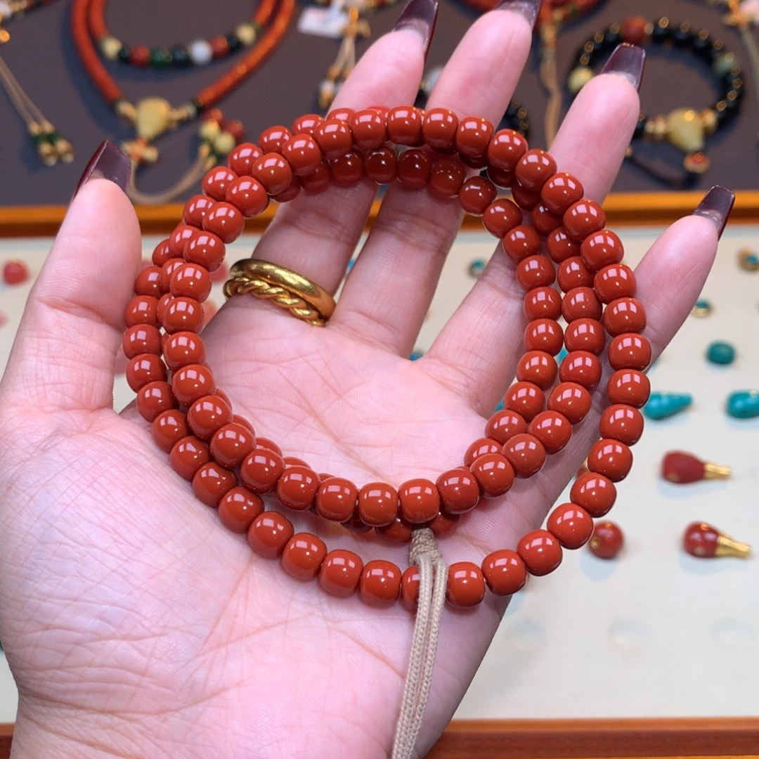 南红玛瑙未镶嵌颈饰