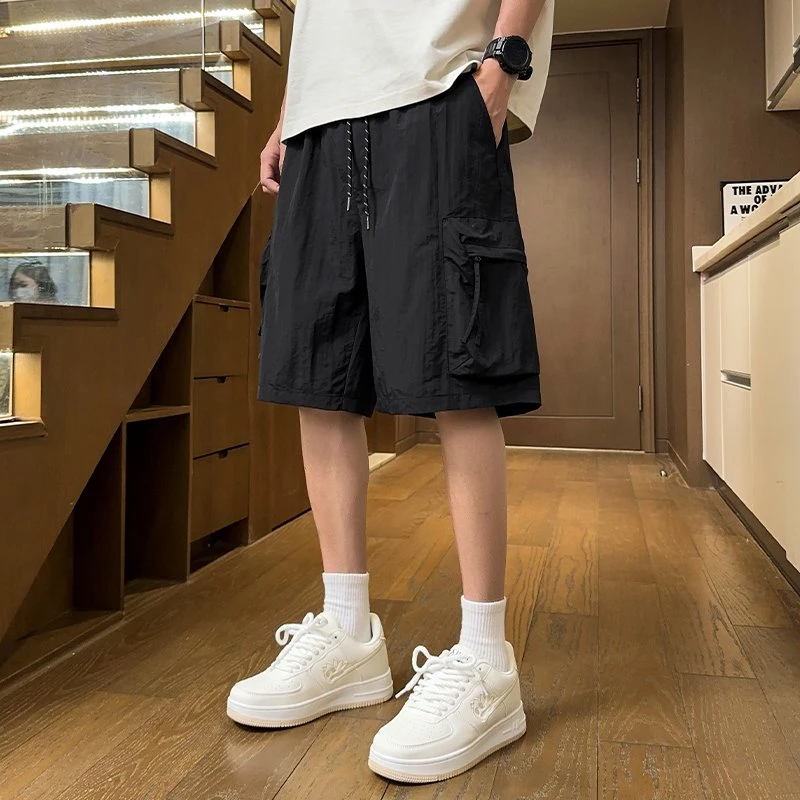 隐匿者休闲短裤男夏季新款百搭大码工装五分裤美式潮流薄款中裤男